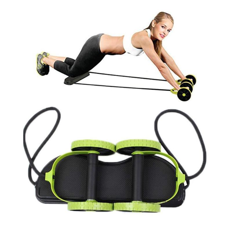 High Quality Ab Roller Wheel Abdominal Trainer Wheel Abdominal Resistance Pull Rope Tool Fitness-ebowsos