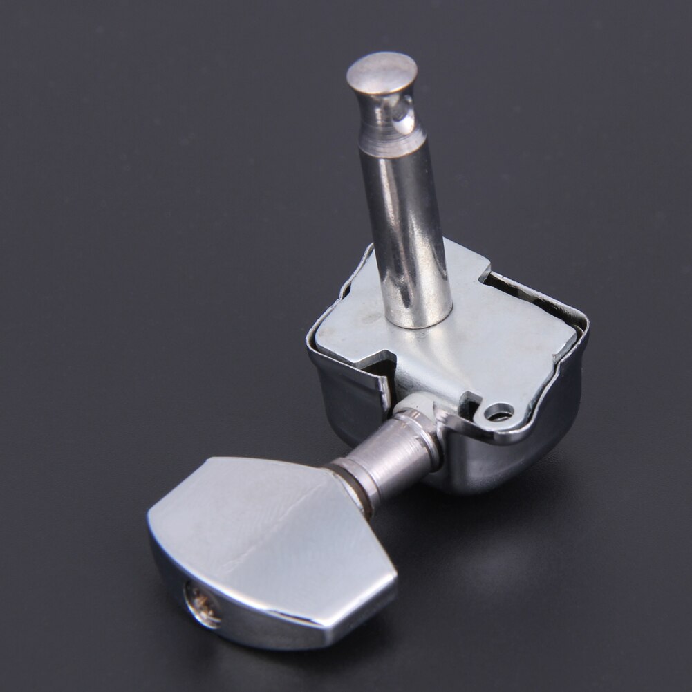 High Quality Semiclosed Guitar String Tuning Pegs Tuners Machine Heads 3L3R Silver Guitar String Kit Guitar Parts & Accessories-ebowsos