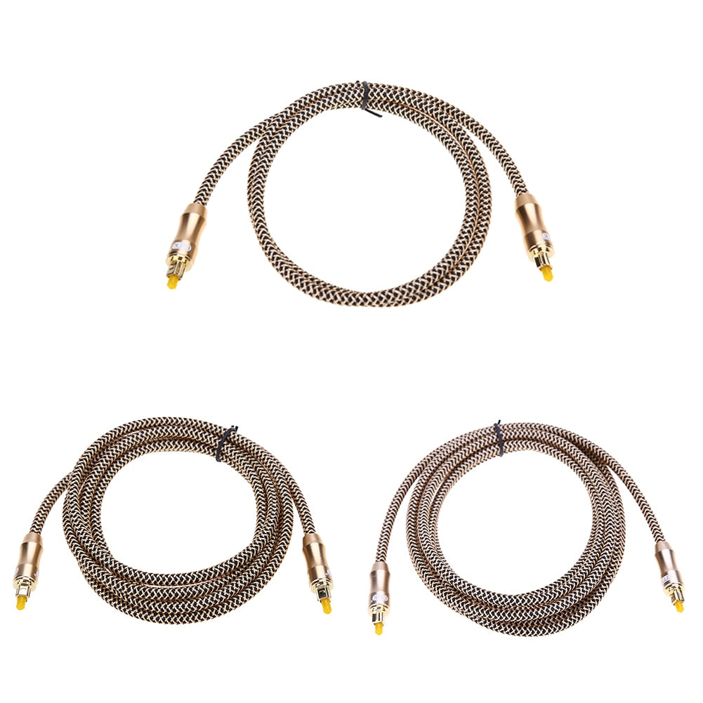 High Throughput 1/2/3 M Digital Optical Audio Cable Fiber Optic Cable OD6.0 Toslink Male to Toslink Male Cable for CD DVD - ebowsos