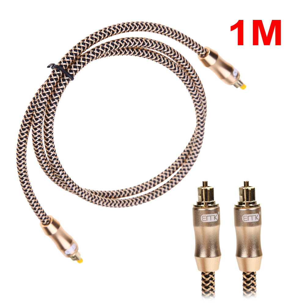 High Throughput 1/2/3 M Digital Optical Audio Cable Fiber Optic Cable OD6.0 Toslink Male to Toslink Male Cable for CD DVD - ebowsos