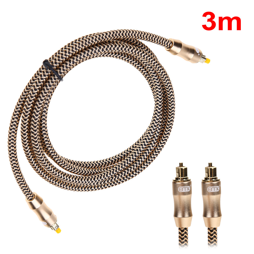 High Throughput 1/2/3 M Digital Optical Audio Cable Fiber Optic Cable OD6.0 Toslink Male to Toslink Male Cable for CD DVD - ebowsos