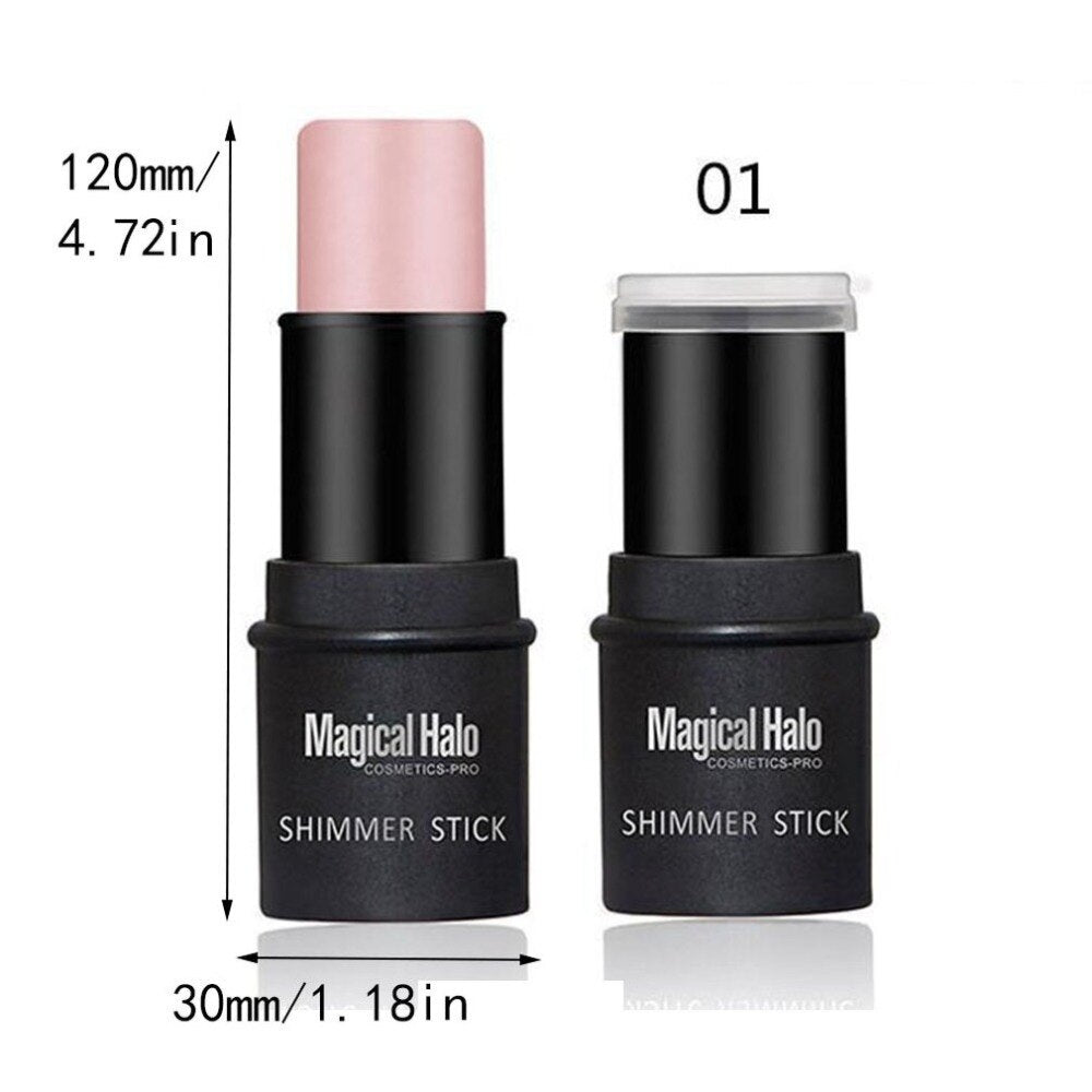 Highlighter Stick Long Lasting Facial Make-up Concealer Contouring Cream Highlight Pen Women Cosmetics - ebowsos