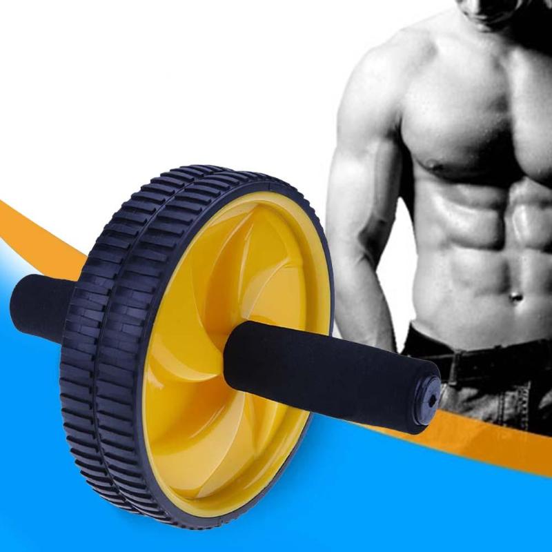 Home Use Exercise Wheel Exerciser Fitness Workout Gym Roller Great Fitness Equipment Body Double Wheel Roller-ebowsos