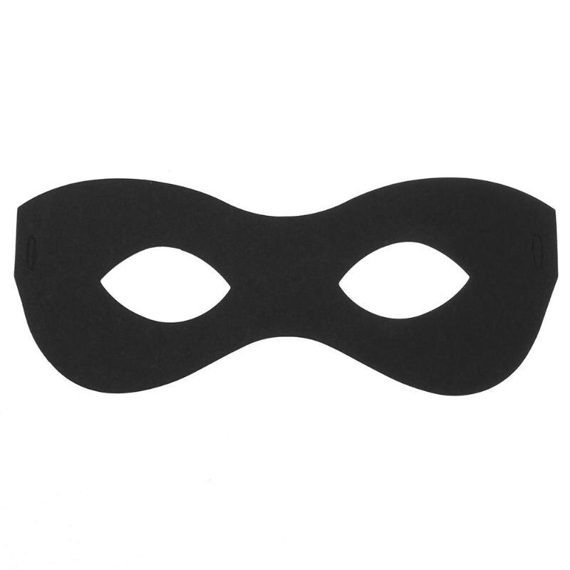 Hot Halloween Christmas Supplies Party Mask Black Adult Villain Joke Bandit Fox Mask Eye Theme Party Masquerade Costume 8pcs - ebowsos