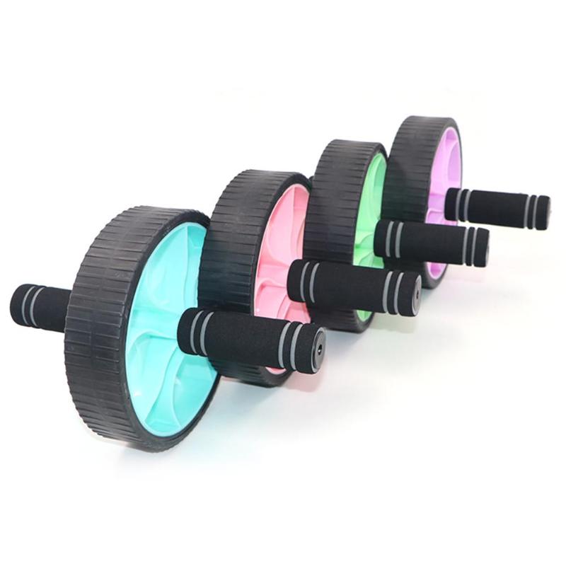 Hot Sale Ab Rollers Wear-resistant Portable Abdominal Wheel Roller Fitness CrossFit Exercise Body Building Equipment Tool-ebowsos