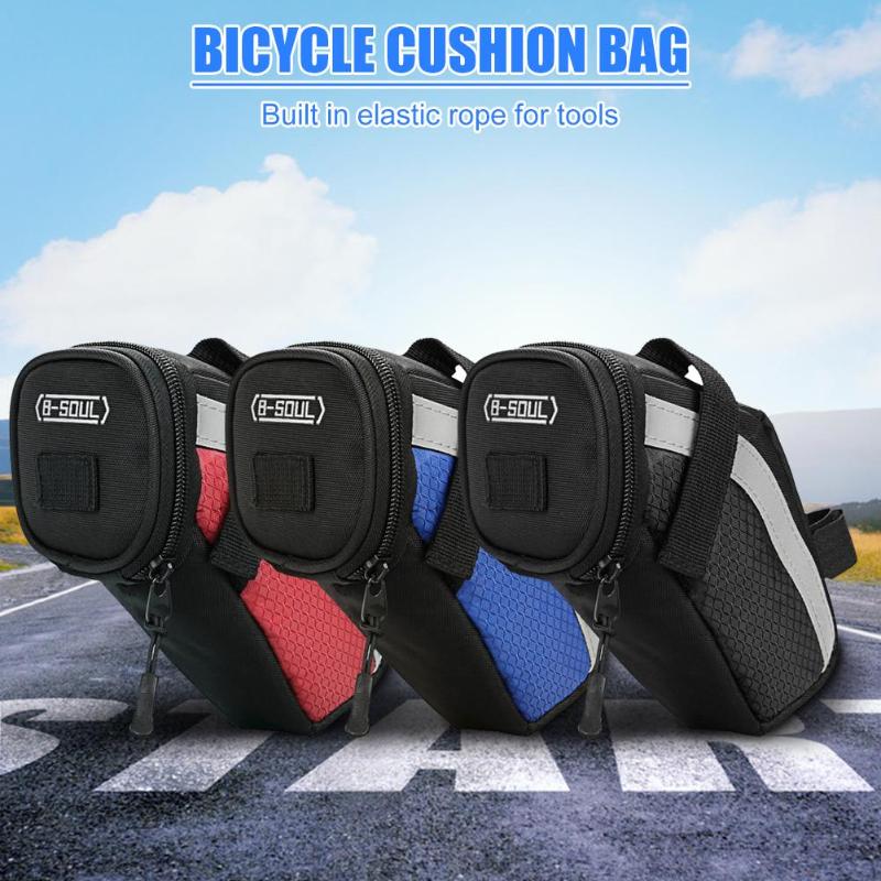 Hot Sale Bicycle Bags Delicate Design B-SOUL Bicycle Seatpost Bag Bike Saddle Rear Bags Cycling Seat Tail Phone Case-ebowsos