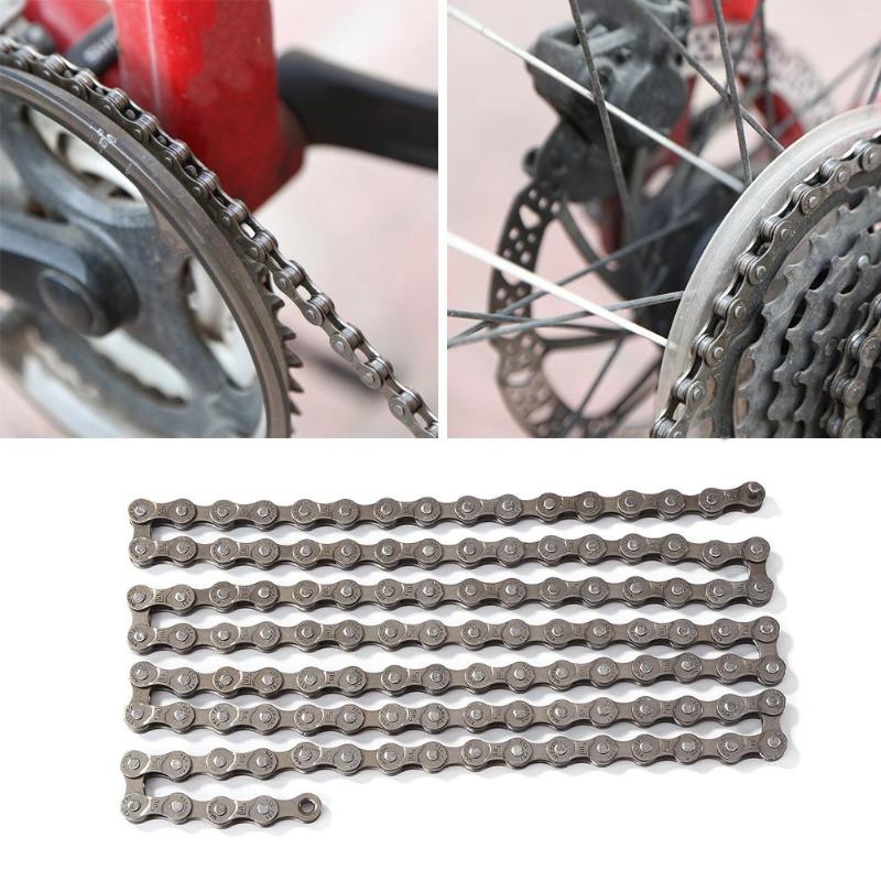 Hot Sale Bicycle Chain Classic Delicate Bicycle Chain Quick Connector 7 Speed 116 Link Steel Mountain Bike Chain for F51-ebowsos