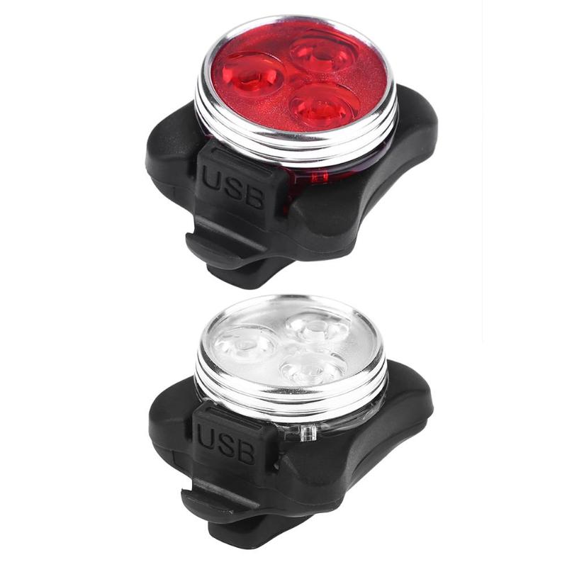 Hot Sale Bicycle Lights Wear-resistant Bicycle Front Headlight+Tail Lamp 3 Modes MTB Safety Light Cycling Accessories-ebowsos