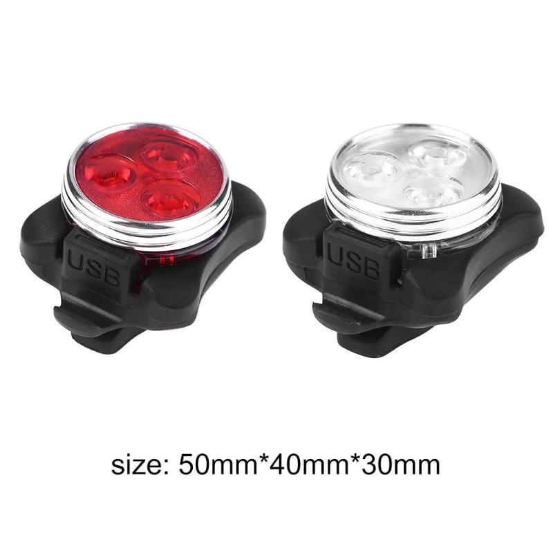 Hot Sale Bicycle Lights Wear-resistant Bicycle Front Headlight+Tail Lamp 3 Modes MTB Safety Light Cycling Accessories-ebowsos