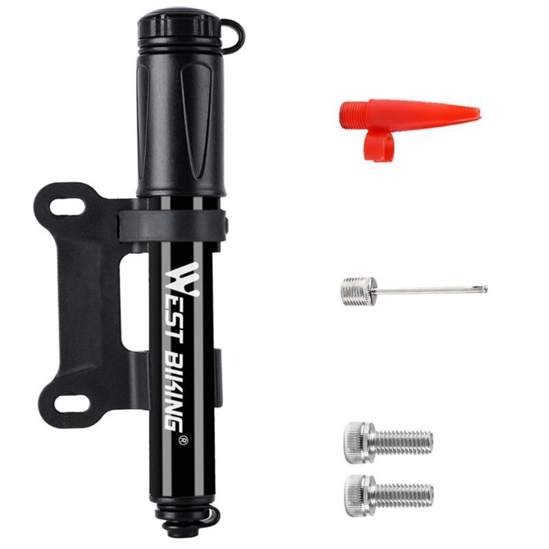 Hot Sale Bicycle Pump Skillful Manufacture Wear-resistant Mini Bicycle Pump 100PSI Portable MTB Tire Air Inflator with Hose-ebowsos