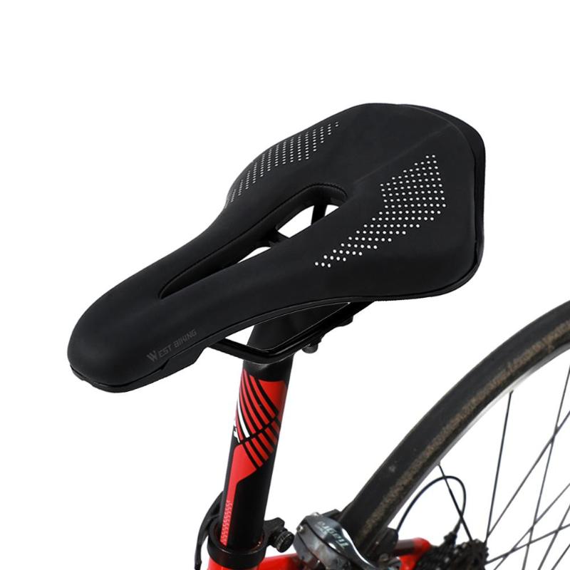 Hot Sale Bicycle Saddle Multi-function Wear-resistant Saddle PU Leather MTB Road Bike Hollow Breathable Seat Cushion-ebowsos