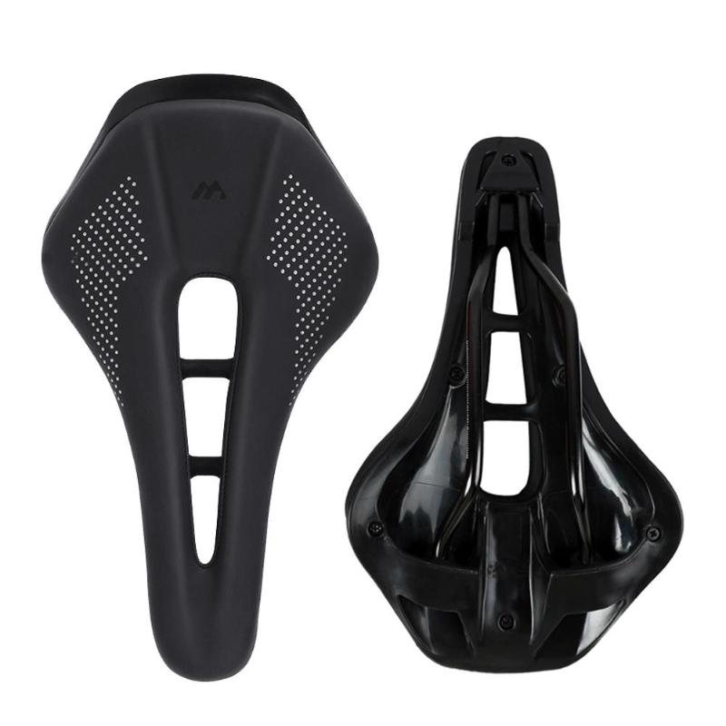 Hot Sale Bicycle Saddle Multi-function Wear-resistant Saddle PU Leather MTB Road Bike Hollow Breathable Seat Cushion-ebowsos