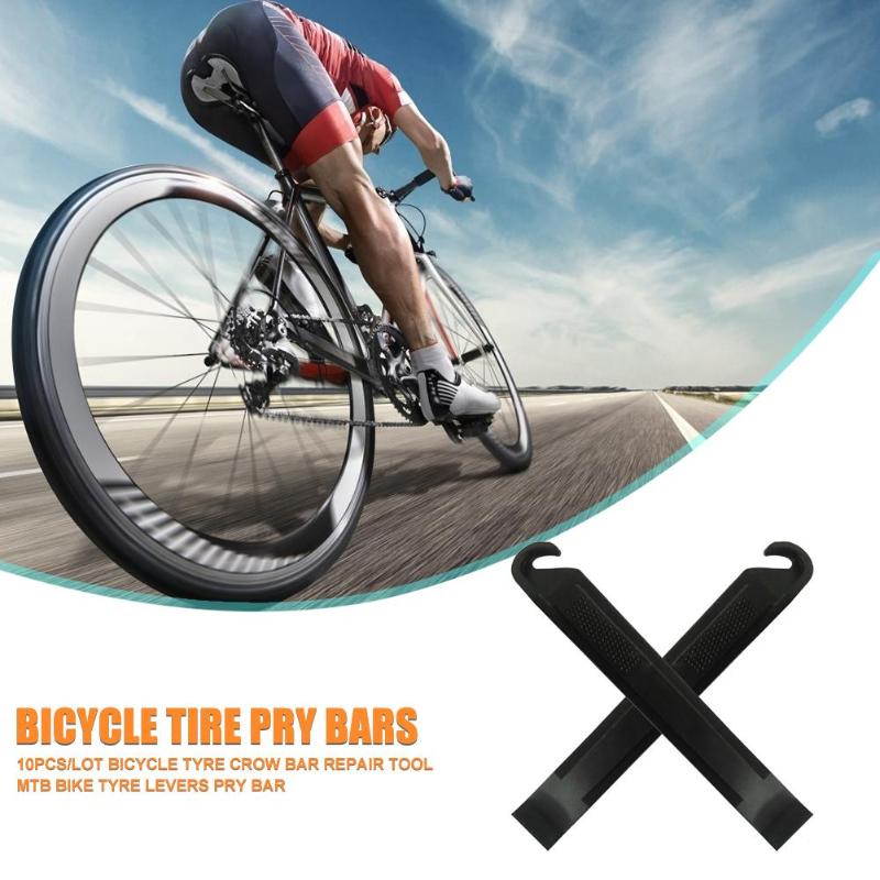 Hot Sale Bicycle Tire Pry Bars Multi-function 10pcs/lot Bicycle Tyre Crow Bar Repair Tool Cycling Bike Tyre Levers Pry Bar-ebowsos