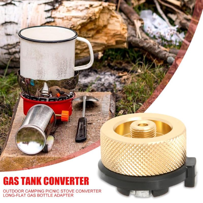 Hot Sale Converter Multi-function Delicate Design Auto-off Aluminum Alloy Stove Connector Adapter Gas Tank Furnace Converter-ebowsos