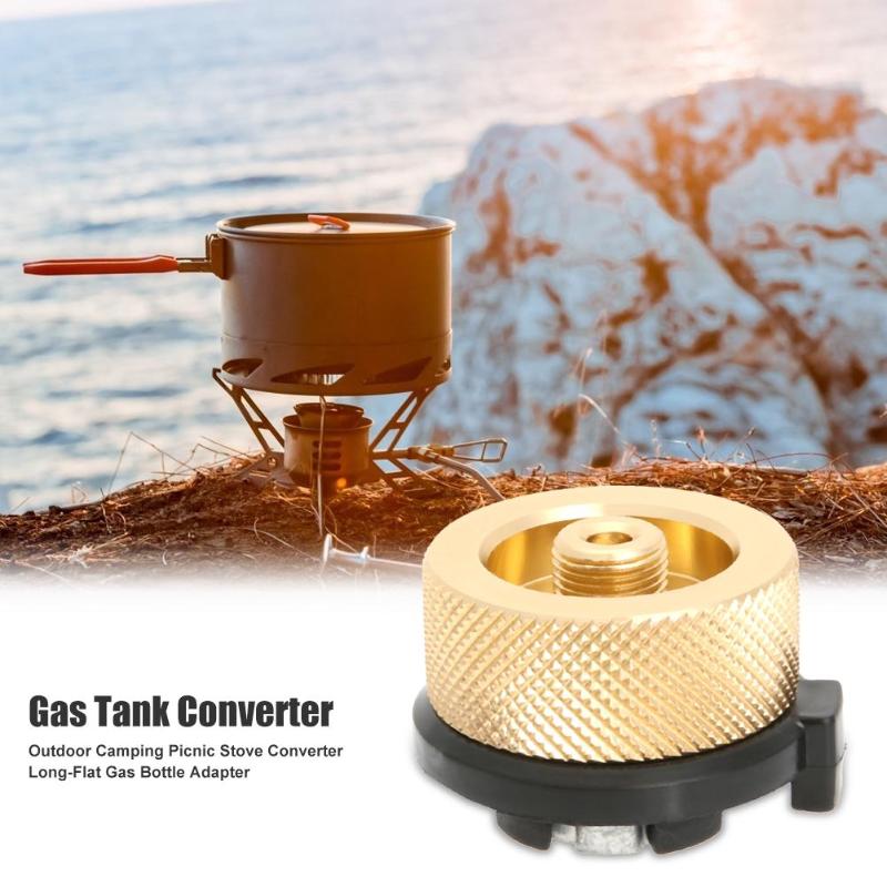 Hot Sale Converter Multi-function Delicate Design Auto-off Aluminum Alloy Stove Connector Adapter Gas Tank Furnace Converter-ebowsos