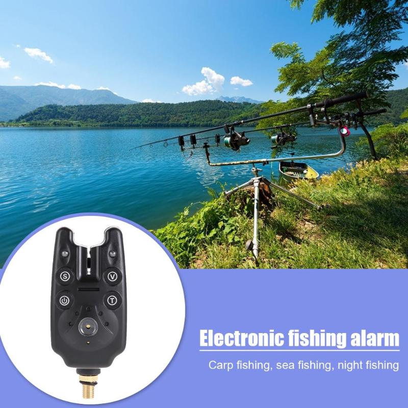 Hot Sale Fishing Alarms Skillful Manufacture 3pcs Fishing Bite Alarm+3pcs Portable Flash Soft Pendant Wiggler Fishing Tackle-ebowsos