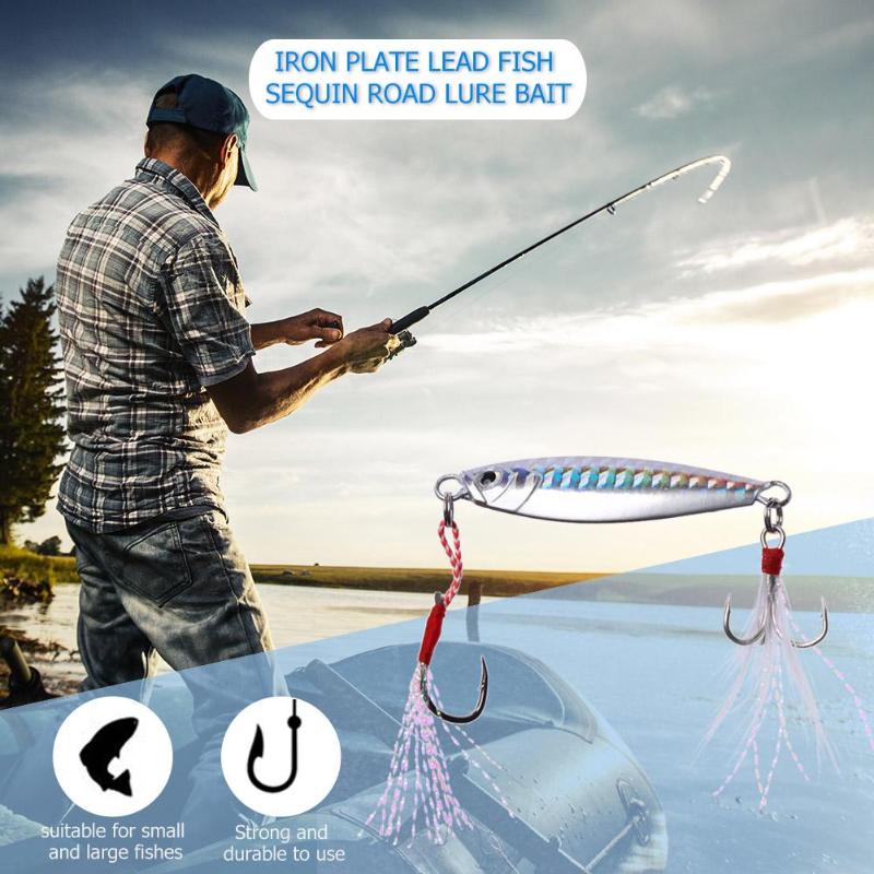 Hot Sale Fishing Bait Reduced Alertness Of Fish Outdoor Lead Luminous Feather Fishing Lure Bionic Bait with Hook Fishing-ebowsos