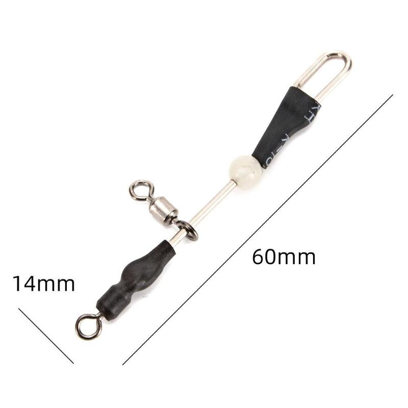 Hot Sale Fishing Connectors Delicate Texture 5x Fishing Connector Interlock Swivel Snap Pin River Carp Fishing Tackle Tool-ebowsos