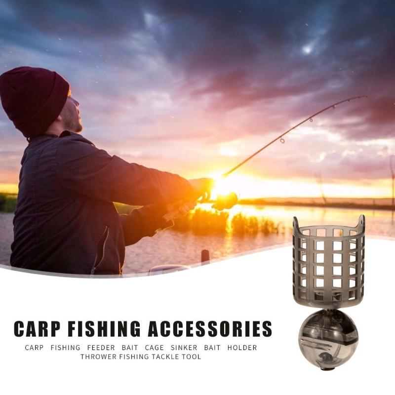 Hot Sale Fishing Feeder Skillful Manufacture Fishing Bait Cage Connector Sinker Feeder Bait Holder Carp Fishing Accessories-ebowsos