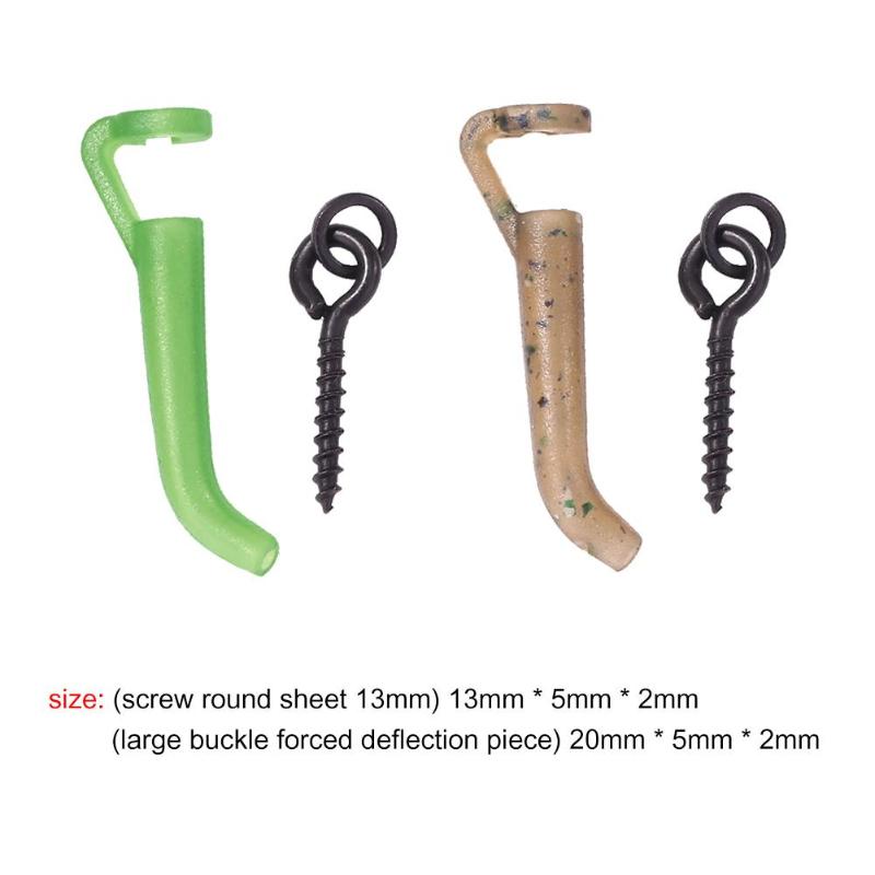 Hot Sale Fishing Hook Sleeves Wear-resistant 20x Fishing Hook Sleeves Line Aligner+Boilie Bait Screws Carp Fishing Tackle-ebowsos