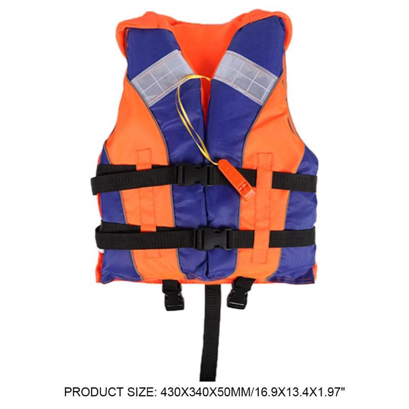 Hot Sale Life Vest 210D polyester Adult Kids Life Jacket Water Sports Surfing Fishing Swimming Life Vest with Whistle-ebowsos