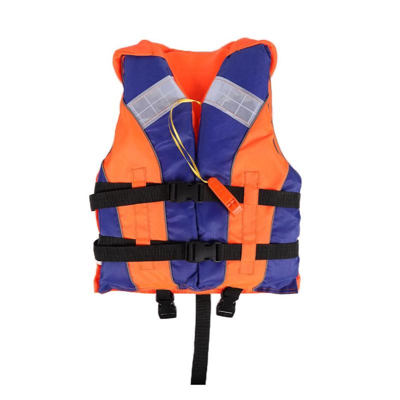 Hot Sale Life Vest 210D polyester Adult Kids Life Jacket Water Sports Surfing Fishing Swimming Life Vest with Whistle-ebowsos