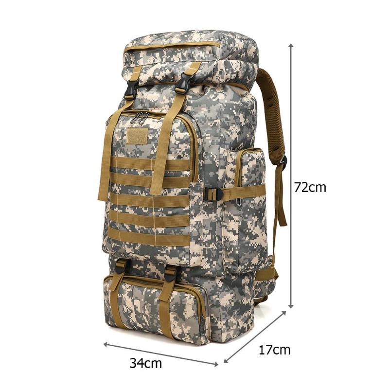 Hot Sale Outdoor Bags Classic Delicate Texture Waterproof Climbing Backpack Men Outdoor Travel Camping Hiking Large Rucksack-ebowsos