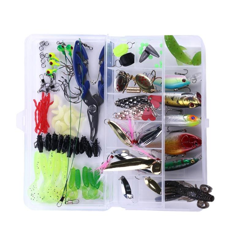 Hot Sale Set X Fishing Lures Classic Delicate 110pcs Fishing Lures Artificial Multiple Mixed Fishing Bait Wobbler Spoon Tackle-ebowsos