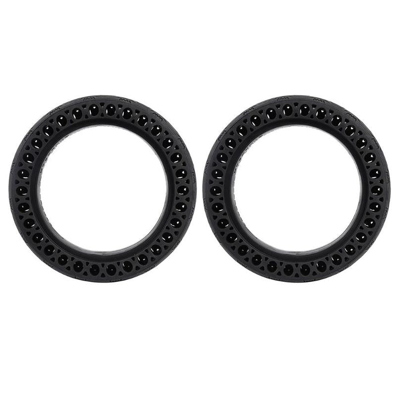 Hot Sale Skateboard Front Rear Tyres Solid 2pcs Tires Non-slip Scooter Skateboard Front Rear Tyres with Crowbar for M365-ebowsos