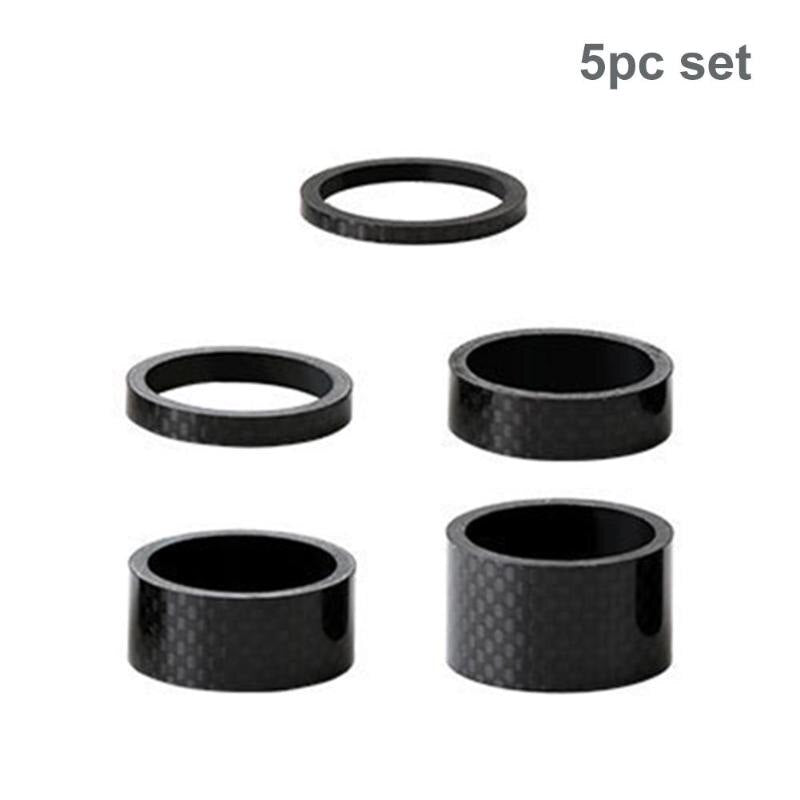 Hot Sale Spacer Classic Delicate Texture 28.6mm Carbon Fiber Washers MTB Bike Headset Stem Spacers 3mm 5mm 10mm 15mm 20mm-ebowsos