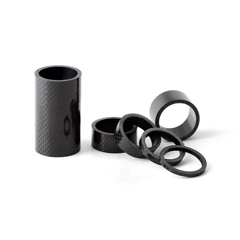 Hot Sale Spacer Classic Delicate Texture 28.6mm Carbon Fiber Washers MTB Bike Headset Stem Spacers 3mm 5mm 10mm 15mm 20mm-ebowsos