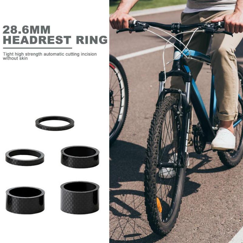 Hot Sale Spacer Classic Delicate Texture 28.6mm Carbon Fiber Washers MTB Bike Headset Stem Spacers 3mm 5mm 10mm 15mm 20mm-ebowsos