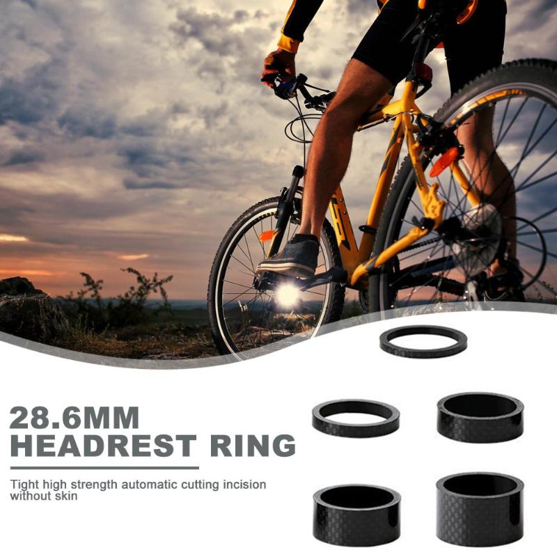 Hot Sale Spacer Classic Delicate Texture 28.6mm Carbon Fiber Washers MTB Bike Headset Stem Spacers 3mm 5mm 10mm 15mm 20mm-ebowsos