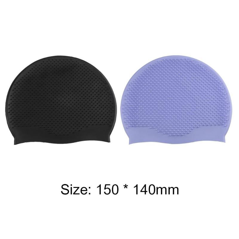 Hot Sale Swiming Cap Delicate Design Silicone Waterproof Massage Swim Cap Protect Ears Adult Swimming Sports Pool Hat-ebowsos