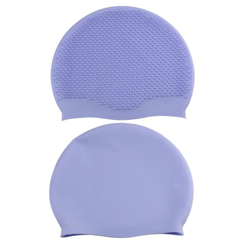 Hot Sale Swiming Cap Delicate Design Silicone Waterproof Massage Swim Cap Protect Ears Adult Swimming Sports Pool Hat-ebowsos