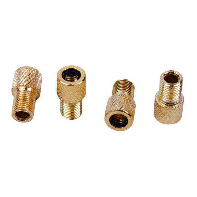 Hot Sale Valve Adapters Multi-function 10x Brass Adaptor Presta to Schrader Bicycle Valve Converter Bike Pump Connector-ebowsos