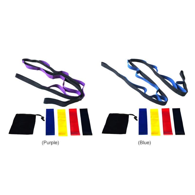 Hot Sale Yoga Belts Multi-function 6pcs/set Yoga Latex Rubber Resistance Bands Stretch Belt Strap Fitness Equipment-ebowsos