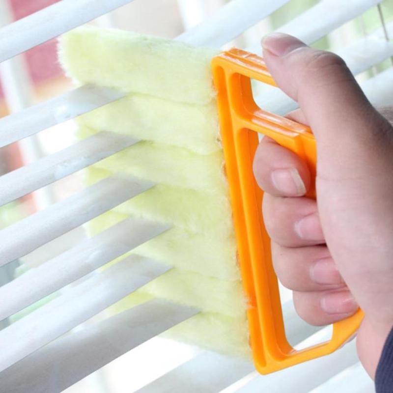 Hot Selling Microfiber Window Cleaning Brush Venetian Blind Brushes Air Conditioner Duster Cleaner Household Cleaning Tools - ebowsos