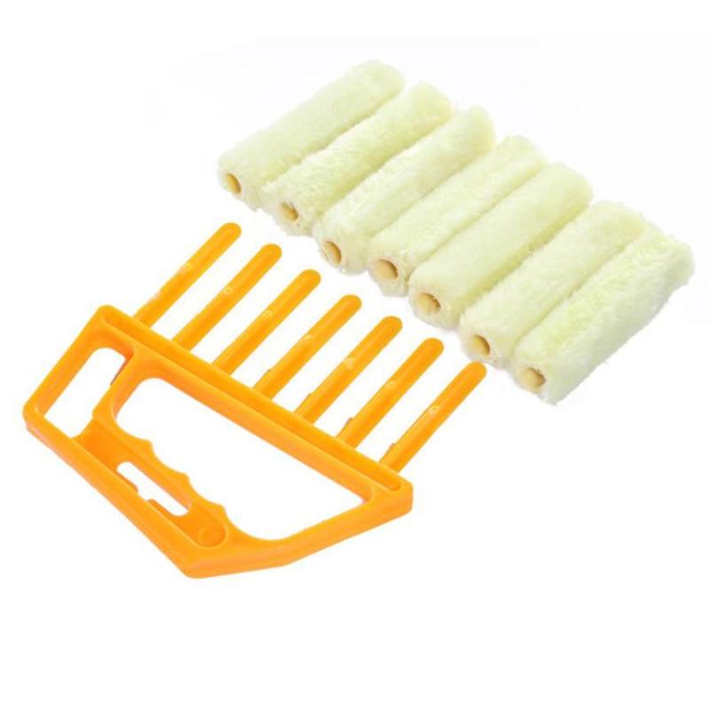 Hot Selling Microfiber Window Cleaning Brush Venetian Blind Brushes Air Conditioner Duster Cleaner Household Cleaning Tools - ebowsos