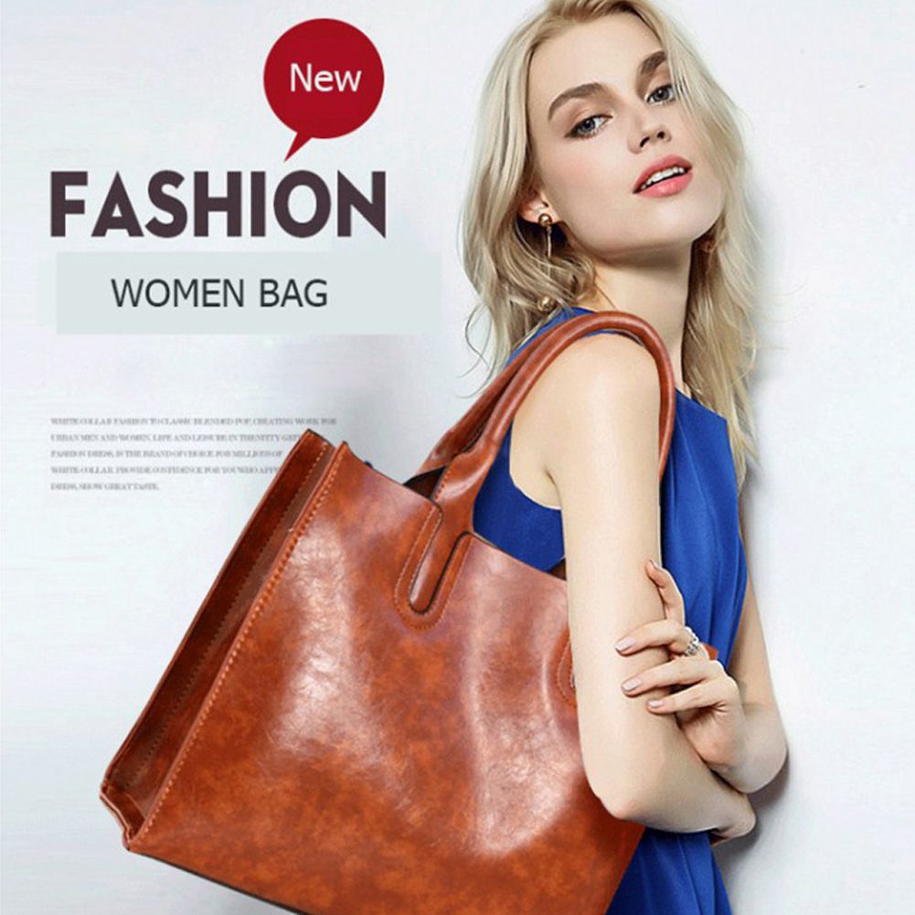 Hot sale 3PCS Pu Leather Women Bag High Quality Casual Female Handbags Large Capacity Composite Bag Big Women Shoulder Bags - ebowsos