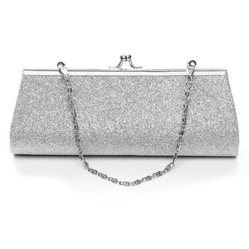 Hot sale Women Glitter Clutch Purse Evening Party Wedding Banquet Handbag Shoulder Bag - ebowsos