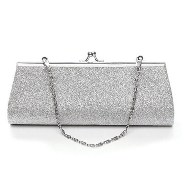 Hot sale Women Glitter Clutch Purse Evening Party Wedding Banquet Handbag Shoulder Bag - ebowsos