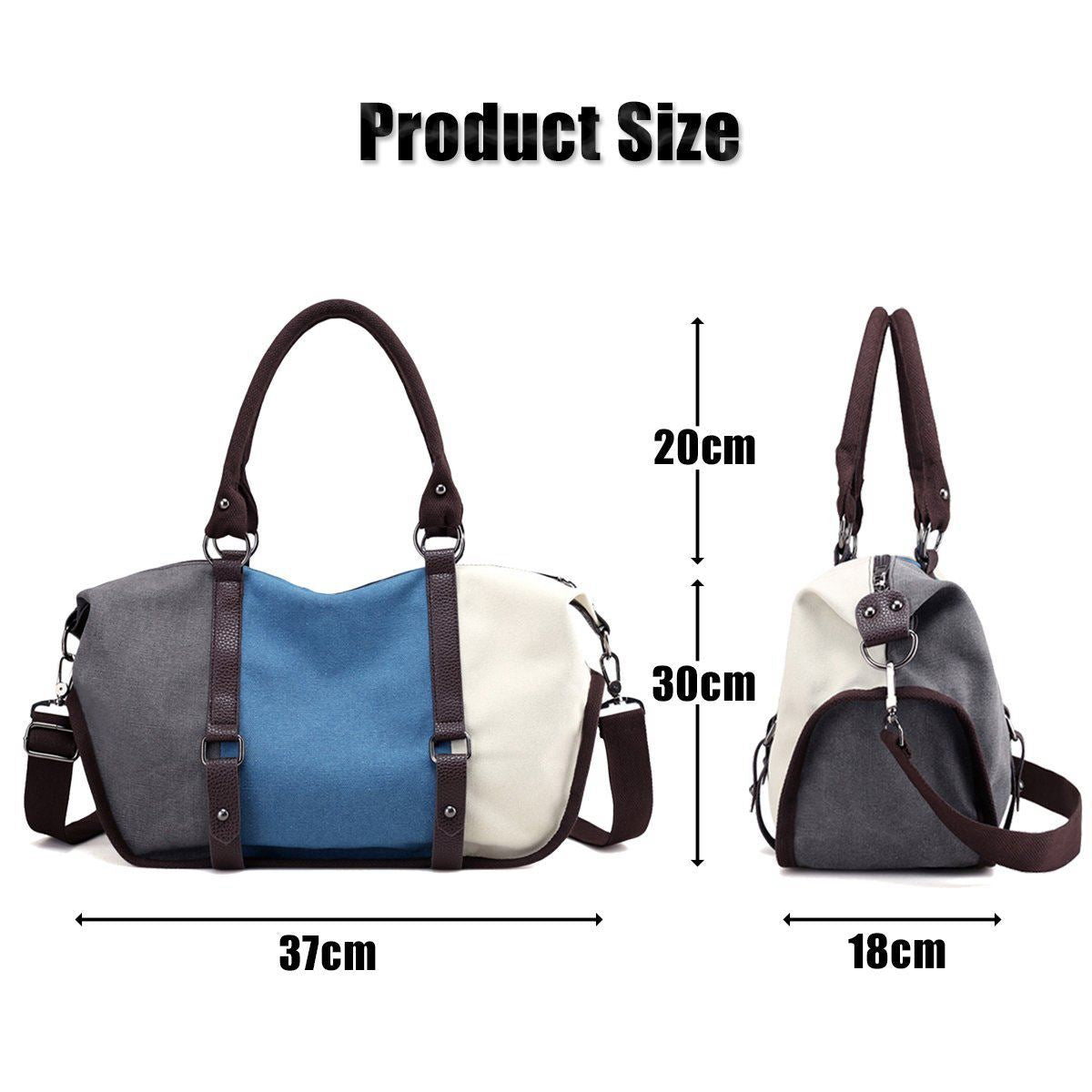 Hot sale Women's Handbag Canvas Shoulder Bag Shoulder Bags Courier Bag Tote Handbag Tote Shopper Bag - ebowsos