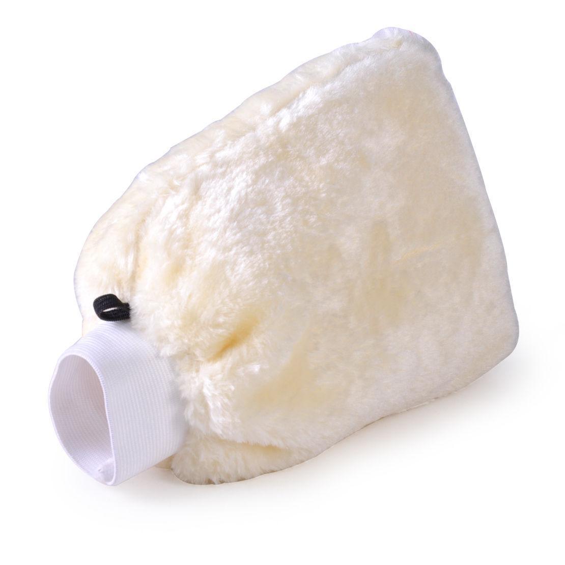 Imitation Sheepskin Mitt Car Soft Polishing Glove Lambswool Washing Cleaning-ebowsos