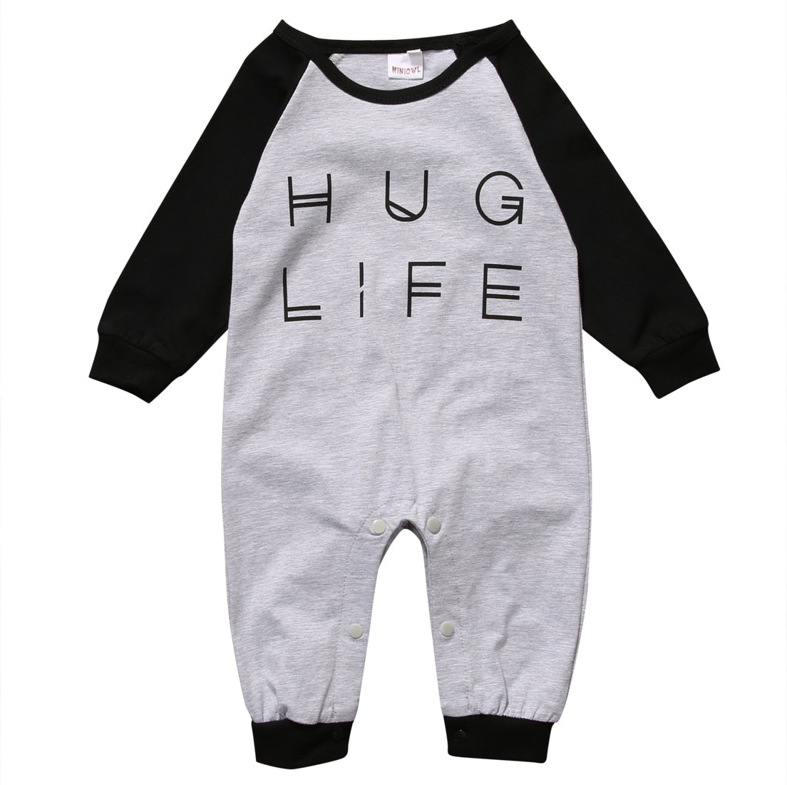 Infant Baby Boy Girl Kid Romper Long Sleeve Jumpsuit Cotton Clothes Outfits - ebowsos