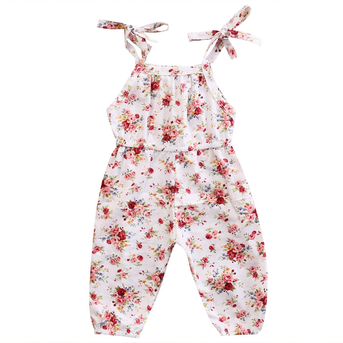 Infant Kids Girls Romper Floral Jumpsuit Outfits Sunsuit Cotton Clothes - ebowsos