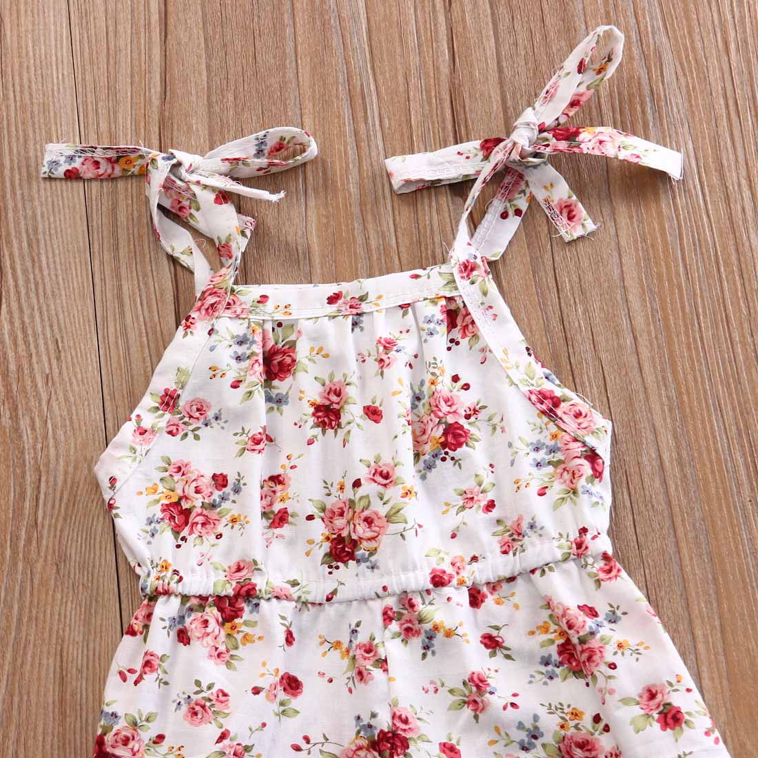 Infant Kids Girls Romper Floral Jumpsuit Outfits Sunsuit Cotton Clothes - ebowsos