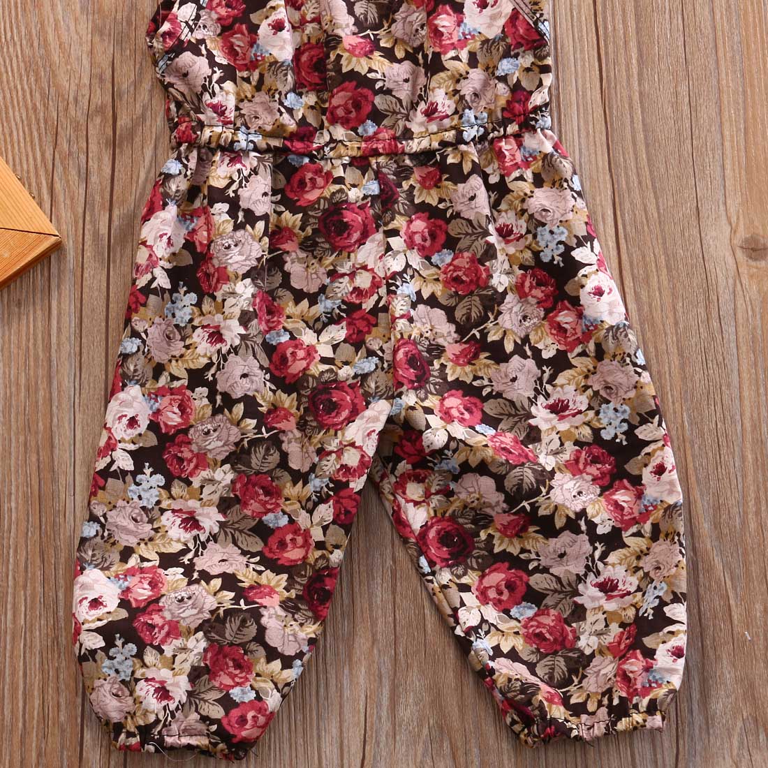 Infant Kids Girls Romper Floral Jumpsuit Outfits Sunsuit Cotton Clothes - ebowsos