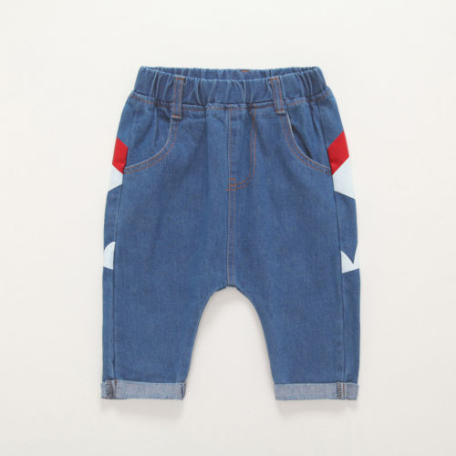 Infant Toddler Baby Boys Long Harem Jeans Pants Denim Shark Trouser Bottoms Cool - ebowsos