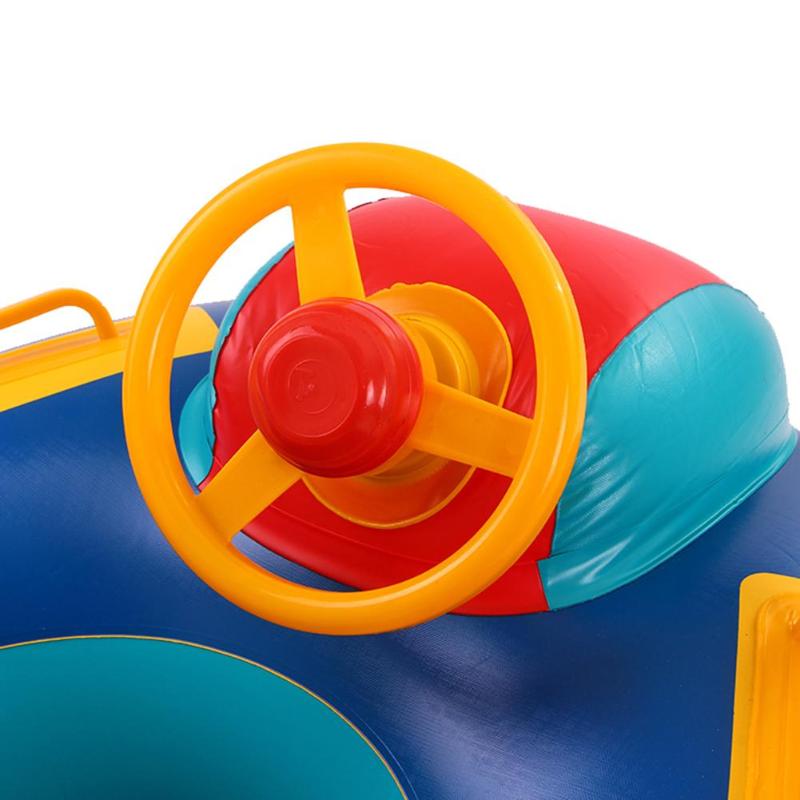 Inflatable swimming rings Cartoon Cars Seat PVC Swimming Ring Baby Toddler Inflatable Pool Float Funny Water Aid Trainer-ebowsos